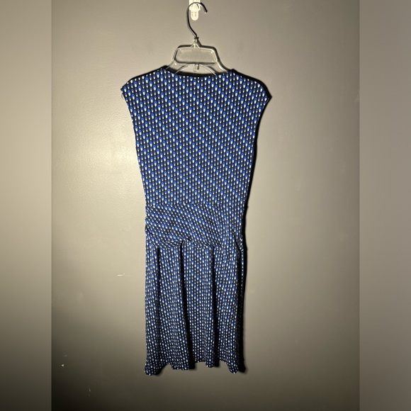 Diane Von Furstenberg Leora Faux Wrap Silk Jersey Sheath Dress Size 8 - Picture 3 of 6